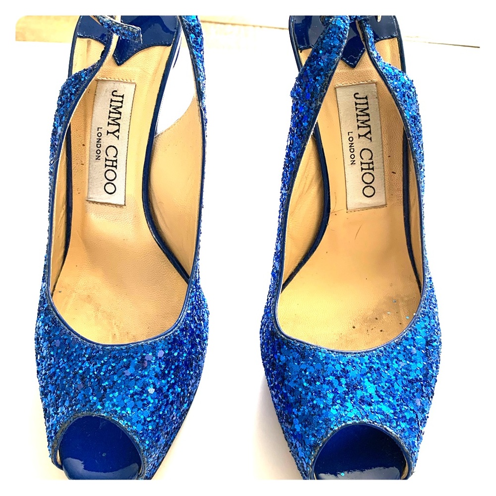 Jimmy Choo Slingback Heels with platform.